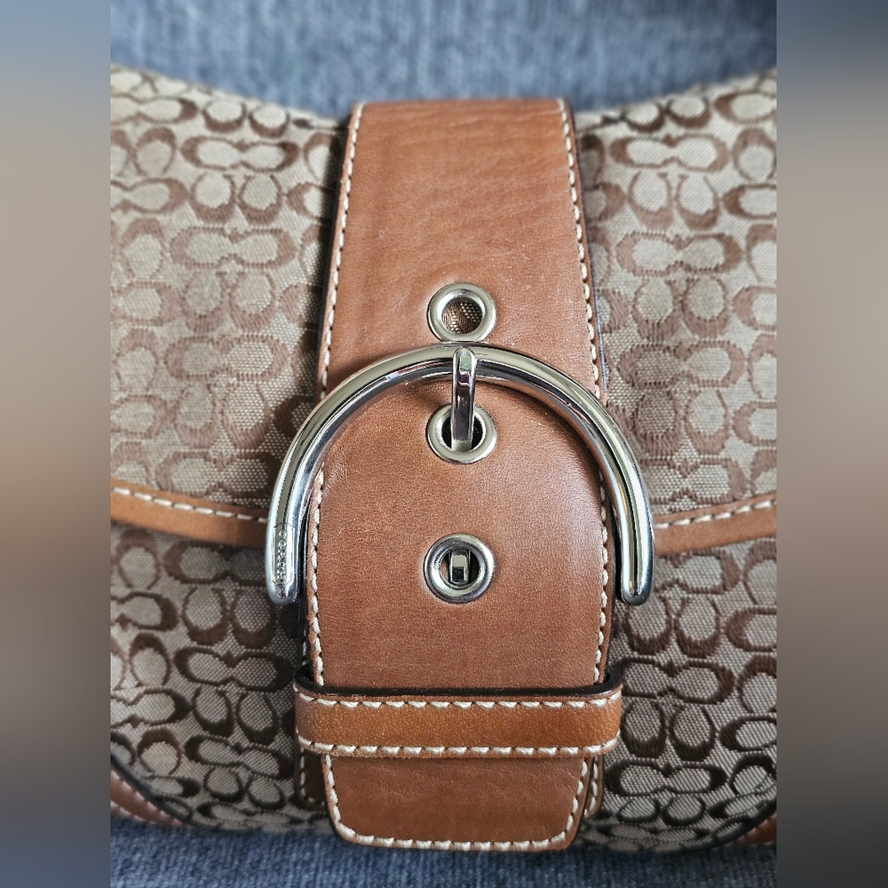 Vintage Coach Y2K SoHo Jacquard Demi Flap Shoulder Bag - Picture 3 of 12